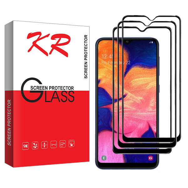 محافظ صفحه نمایش کی آر مدل +HD مناسب برای گوشی موبایل سامسونگ Galaxy A10S بسته سه عددی