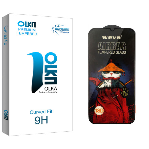 محافظ صفحه نمایش شیشه ای کولینگ مدل Olka GlassAirbag مناسب برای گوشی موبایل سامسونگ Galaxy M12
