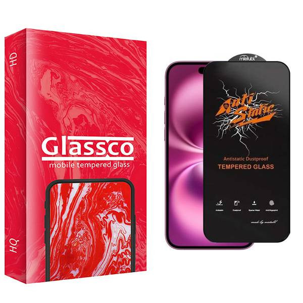 محافظ صفحه نمایش گلس کو مدل CGo1newpkg Antistatic مناسب برای گوشی موبایل اپل iPhone 16