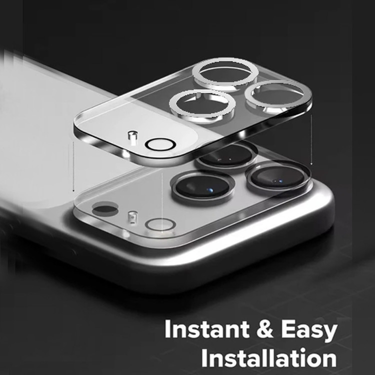 محافظ لنز دوربین شیشهای ال کا جی مدل i17-Clear مناسب برای گوشی موبایل اپل iPhone 17
