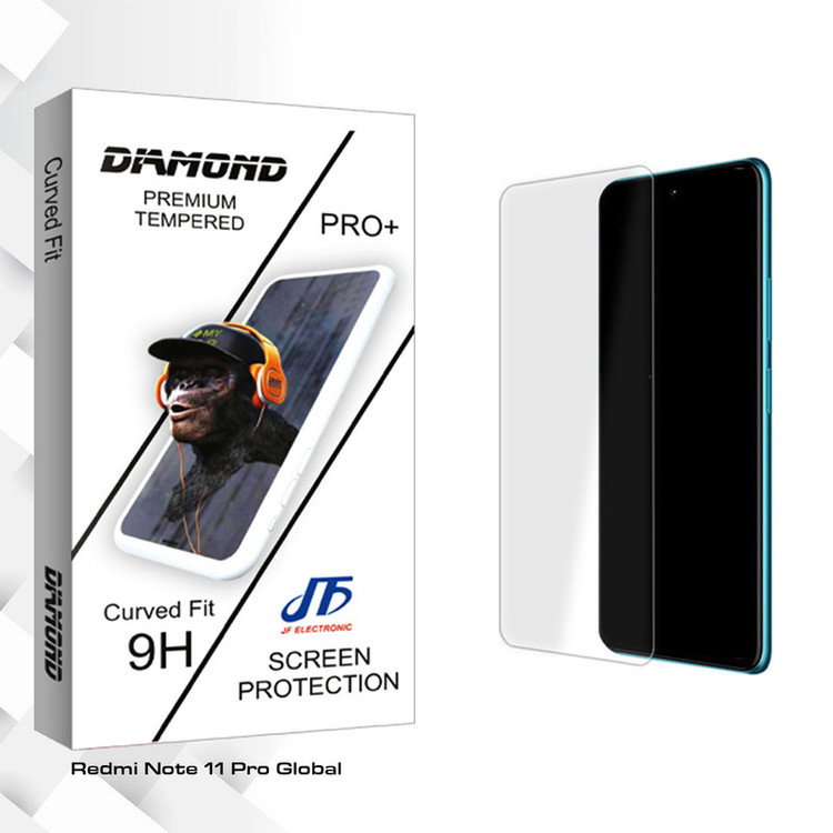 محافظ صفحه نمایش شیشه ای جی اف مدل Diamond Glass MIX مناسب برای گوشی موبایل شیائومی Redmi Note 11 Pro Global