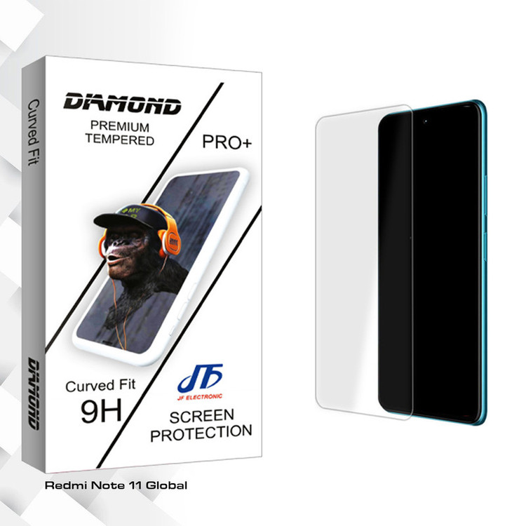 محافظ صفحه نمایش شیشه ای جی اف مدل Diamond Glass MIX مناسب برای گوشی موبایل شیائومی Redmi Note 11 Global