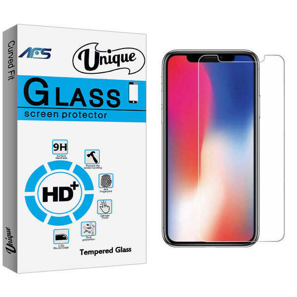 محافظ صفحه نمایش ای اف اس مدل Unique Glass مناسب برای گوشی موبایل اپل iPhone X