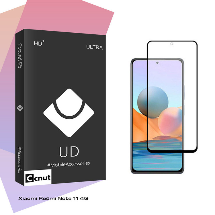 محافظ صفحه نمایش شیشه ای کوکونات مدل UD Black مناسب برای گوشی موبایل شیائومی Redmi Note 11 4G