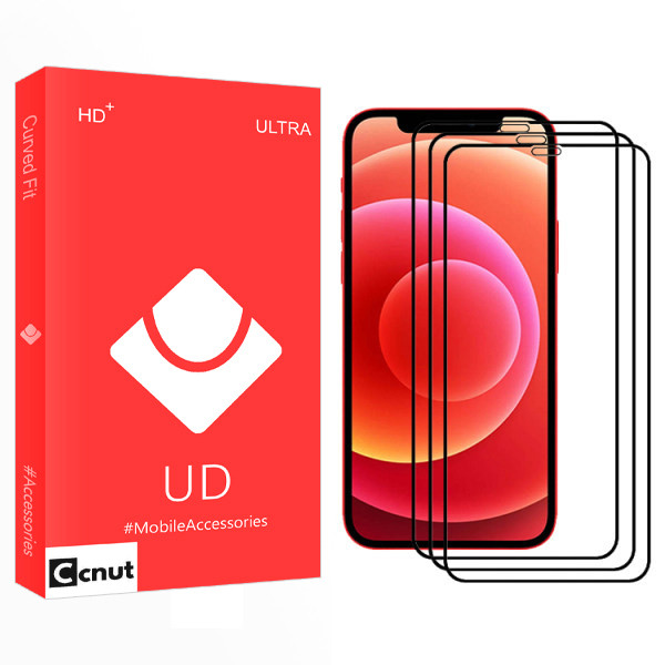 محافظ صفحه نمایشی کوکونات مدل UD Glass مناسب برای گوشی موبایل اپل Iphone 12mini بسته سه عددی
