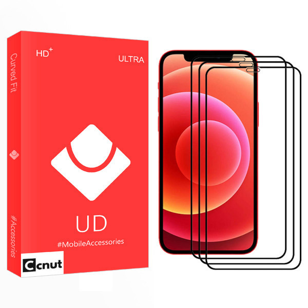 محافظ صفحه نمایشی کوکونات مدل UD Glass مناسب برای گوشی موبایل اپل Iphone 12mini بسته سه عددی