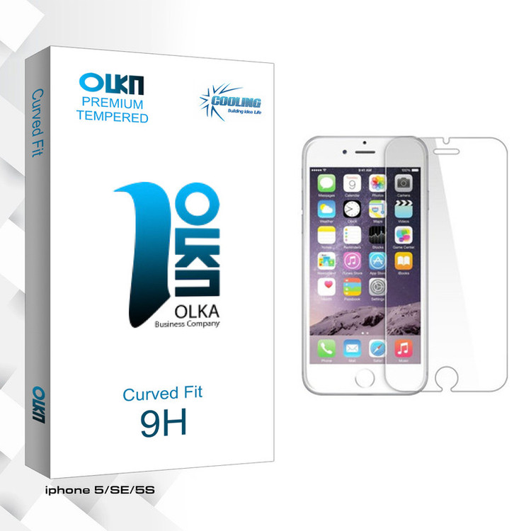 محافظ صفحه نمایش کولینگ مدل Olka glass مناسب برای گوشی موبایل اپل iphone 5/SE/5S