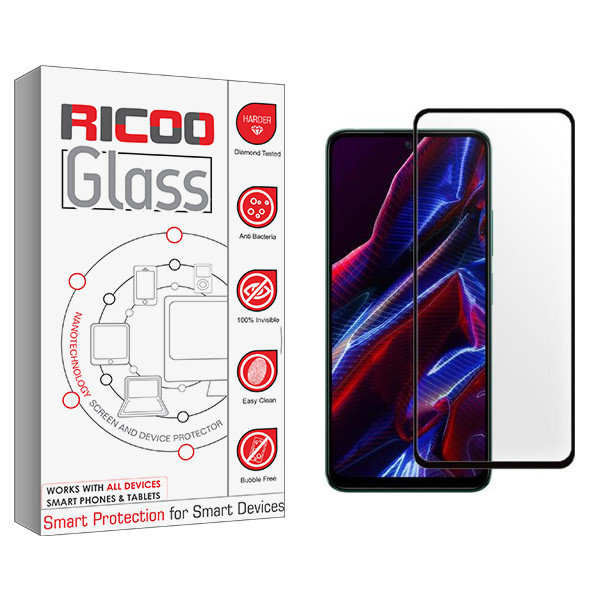 محافظ صفحه نمایش شیشه ای ریکوو مدل RC مناسب برای گوشی موبایل شیائومی Poco X5 5G