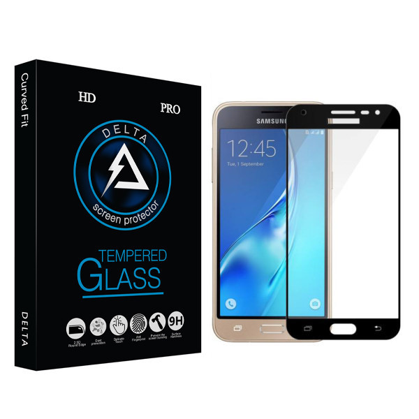 محافظ صفحه نمایش شیشه ای دلتا مدل Fit مناسب برای گوشی موبایل سامسونگ galaxy J3 Pro