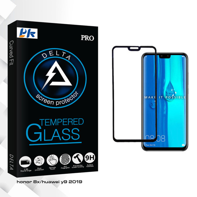 محافظ صفحه نمایش پی کی مدل Delta Glass مناسب برای گوشی موبایل هوآوی Y9 2019 / آنر 8x