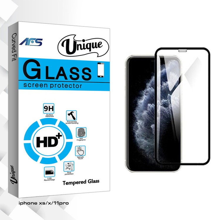 محافظ صفحه نمایش ای اف اس مدل Unique Glass مناسب برای گوشی موبایل اپل iPhone xs