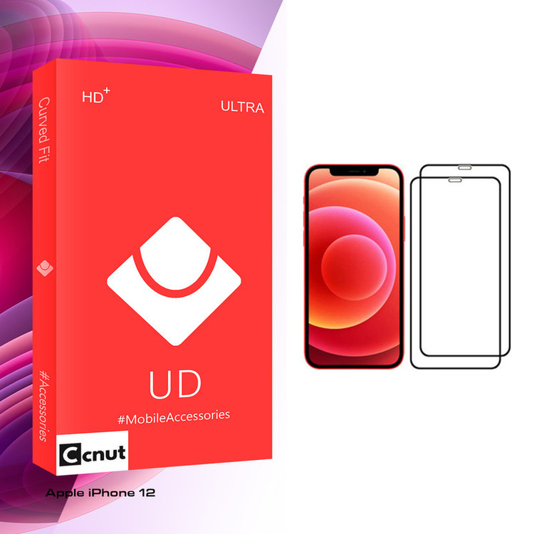 محافظ صفحه نمایش کوکونات مدل UD Glass مناسب برای گوشی موبایل اپل iPhone 12 بسته دو عددی