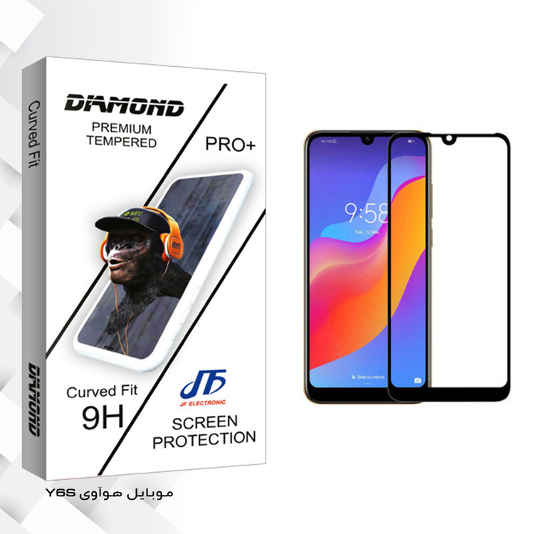 محافظ صفحه نمایش جی اف مدل Diamond glass مناسب برای گوشی موبایل هوآوی Y6S