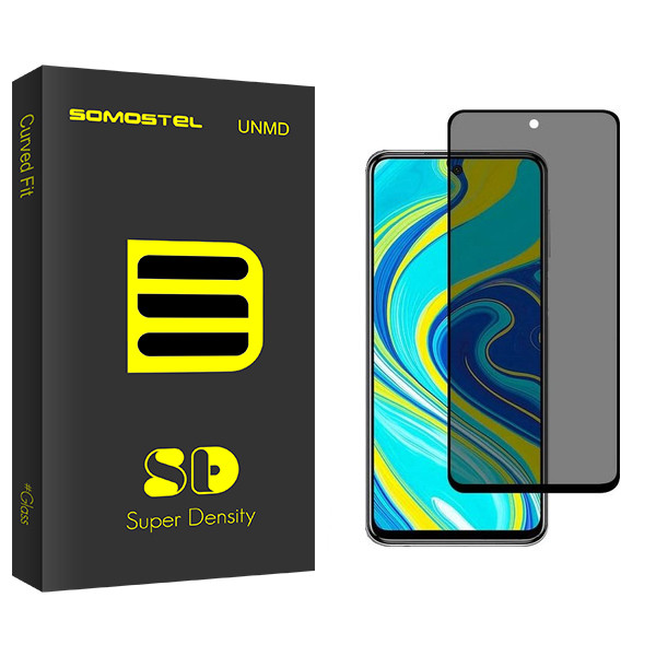 محافظ صفحه نمایش حریم شخصی سوماستل مدل Sd Glass مناسب برای گوشی موبایل شیائومی Note 9s