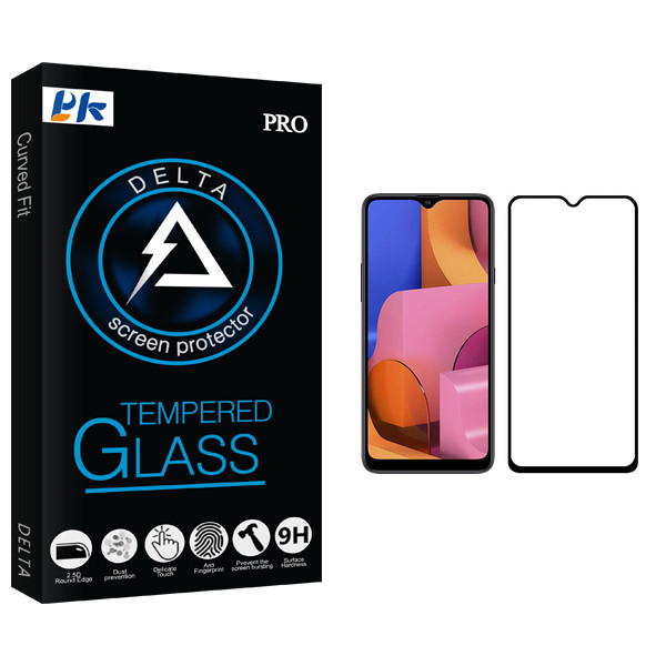 محافظ صفحه نمایش پی کی مدل Delta Glass مناسب برای گوشی موبایل سامسونگ Galaxy A20s