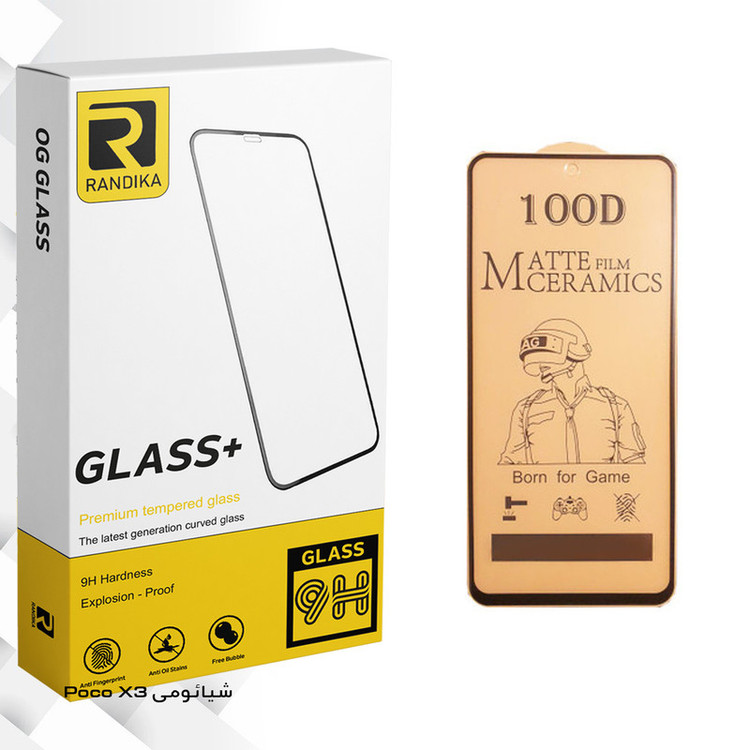 محافظ صفحه نمایش سرامیکی راندیکا مدل GLD مناسب برای گوشی موبایل شیائومی Poco X3