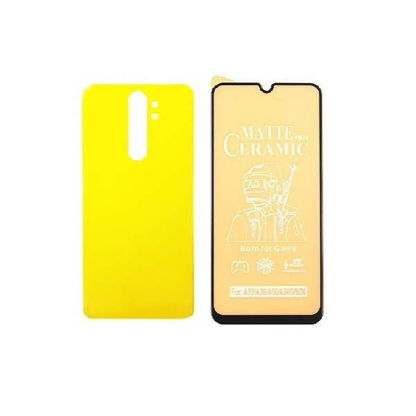 محافظ صفحه نمایش مات جانبو مدل CRمناسب برای گوشی موبایل شیائومی Redmi Note 8 Pro به همراه محافظ پشت گوشی