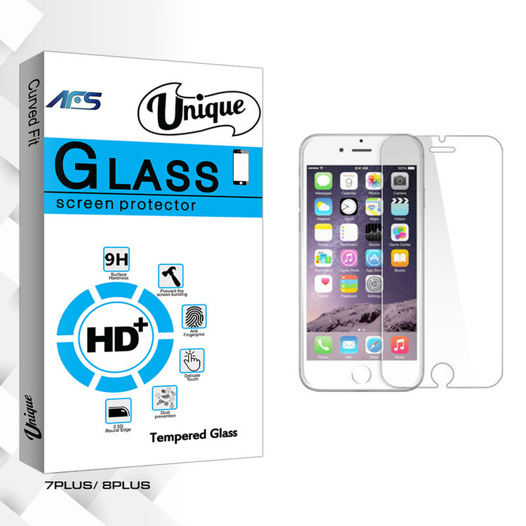 محافظ صفحه نمایش نانو ای اف اس مدل Unique Glass مناسب برای گوشی موبایل اپل iPhone 7 / 8 plus