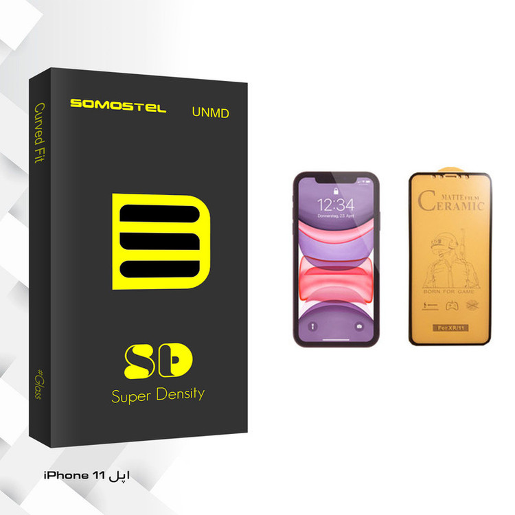 محافظ صفحه نمایش سرامیکی سوماستل مدل SD Glass مناسب برای گوشی موبایل اپل iPhone 11