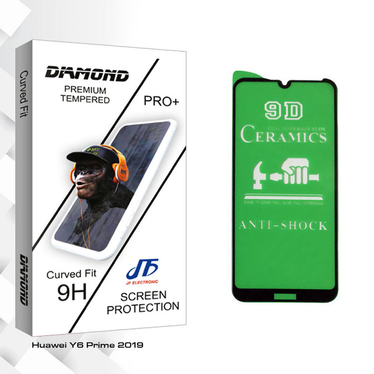 محافظ صفحه نمایش سرامیکی جی اف مدل Diamond glass مناسب برای گوشی موبایل هوآوی Y6 Prime 2019