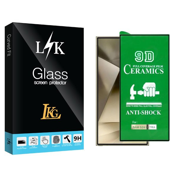 محافظ صفحه نمایش سرامیکی ال کا جی مدل LKK مناسب برای گوشی موبایل سامسونگ Galaxy S24 Ultra