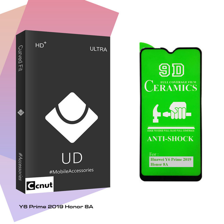 محافظ صفحه نمایش 9D کوکونات مدل UD Black مناسب برای گوشی موبایل هوآوی Y6 Prime 2019 / آنر 8A