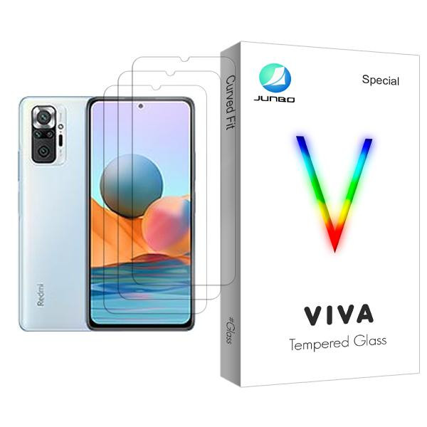 محافظ صفحه نمایش جانبو مدل Viva Glass MIX003 مناسب برای گوشی موبایل شیائومی Redmi Note 10 Pro بسته سه عددی