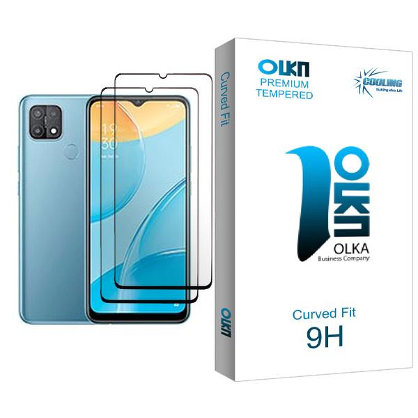محافظ صفحه نمایش کولینگ مدل Olka Glass MIX002 مناسب برای گوشی موبایل اوپو A15 بسته دو عددی