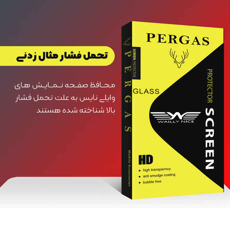 محافظ صفحه نمایش شیشه ای وایلی نایس مدل Pergas Glass مناسب برای گوشی موبایل موتورولا Moto G60s بسته دو عددی