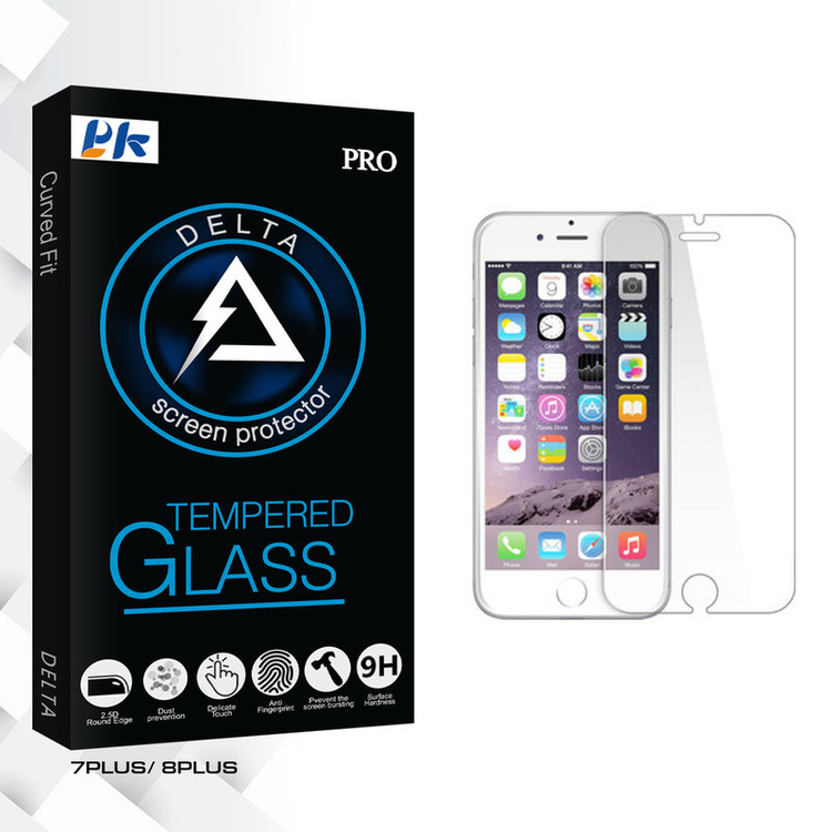محافظ صفحه نمایش نانو پی کی مدل Delta Glass مناسب برای گوشی موبایل اپل iPhone 7 / 8 plus