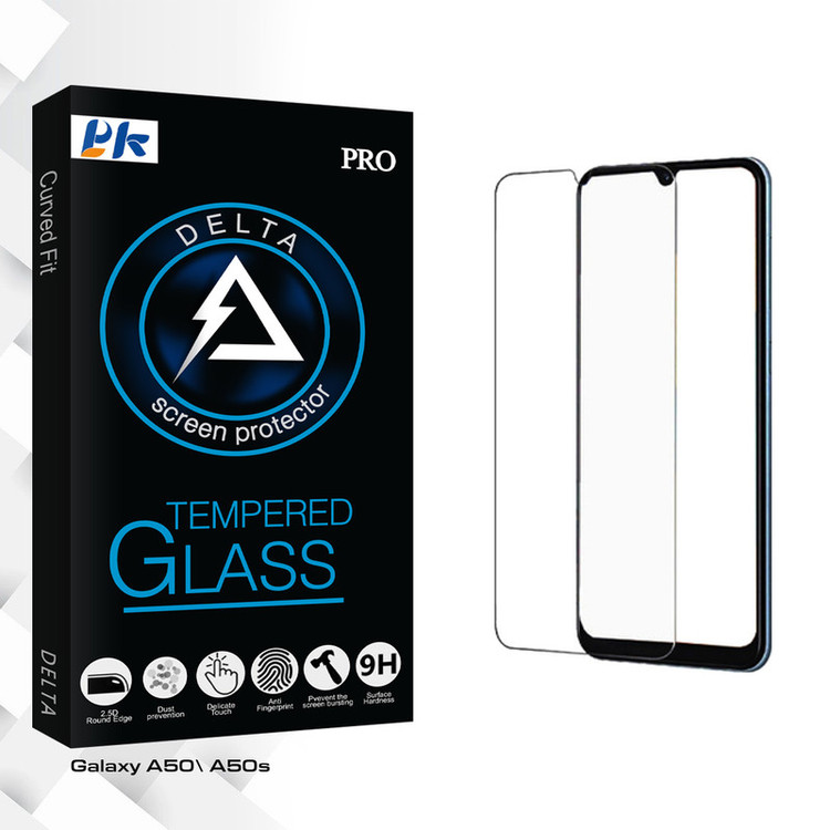 محافظ صفحه نمایش شیشه ای پی کی مدل Delta Glass مناسب برای گوشی موبایل سامسونگ Galaxy A50/ A50s