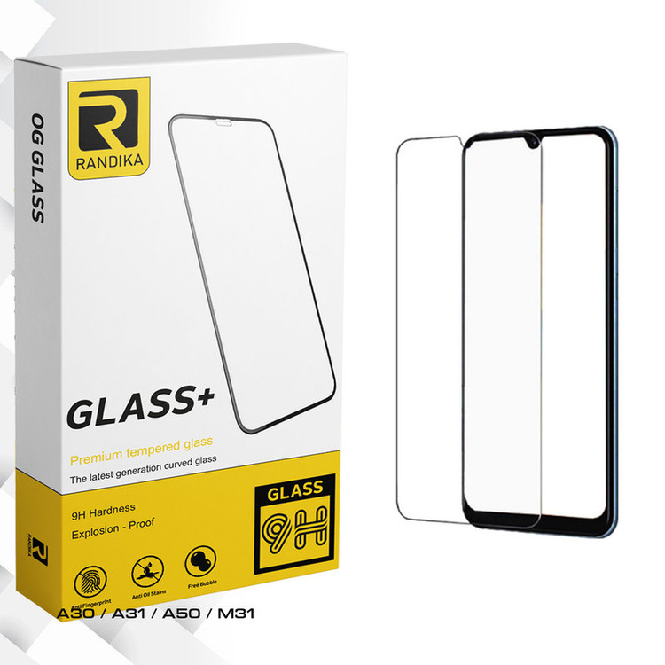 محافظ صفحه نمایش شیشه ای راندیکا مدل Randika Glass مناسب برای گوشی موبایل سامسونگ A30 / A31 / A50 / M31