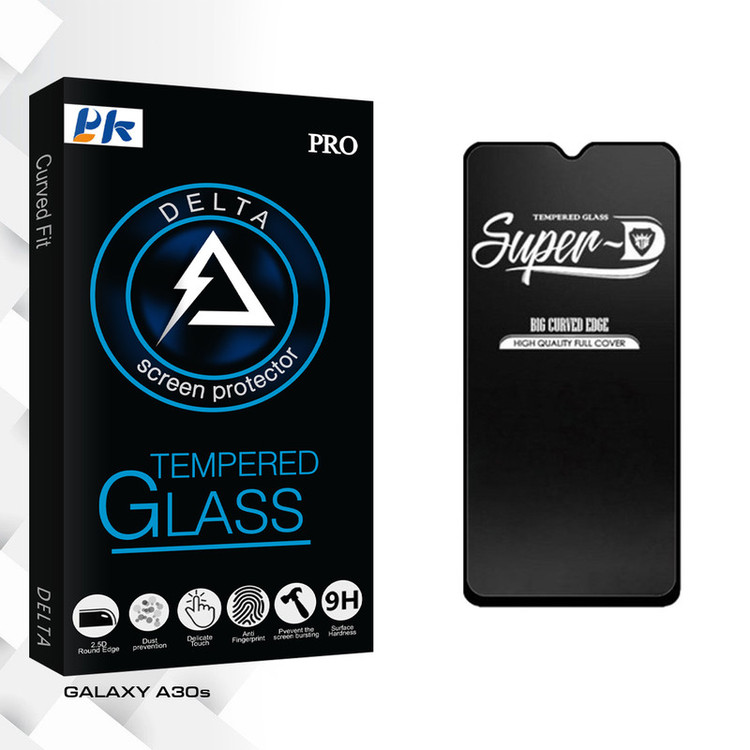 محافظ صفحه نمایش شیشه ای پی کی مدل Delta Glass Super-D مناسب برای گوشی موبایل سامسونگ GALAXY A30s