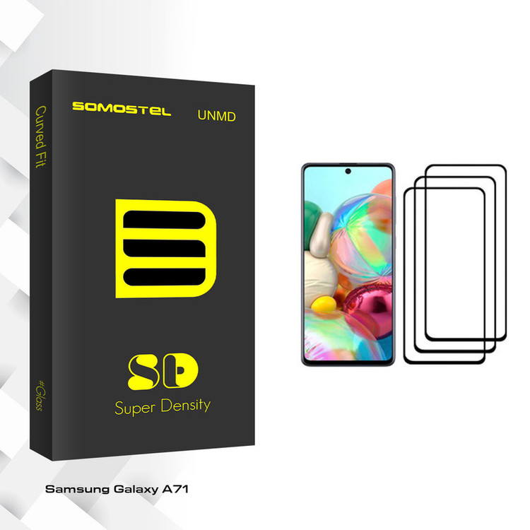 محافظ صفحه نمایش سوماستل مدل SD Glass مناسب برای گوشی موبایل سامسونگ Galaxy A71 بسته سه عددی