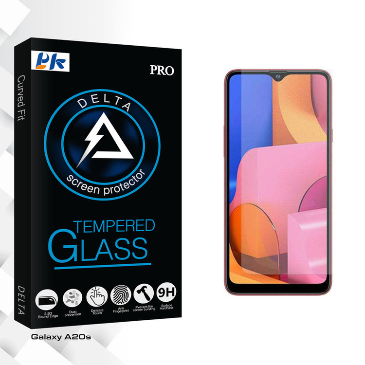 محافظ صفحه نمایش پی کی مدل Delta Glass مناسب برای گوشی موبایل سامسونگ Galaxy A20s
