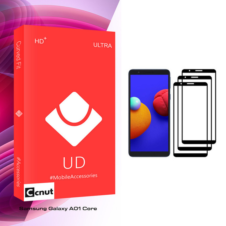 محافظ صفحه نمایش کوکونات مدل UD Glass مناسب برای گوشی موبایل سامسونگ Galaxy A01 Core بسته سه عددی