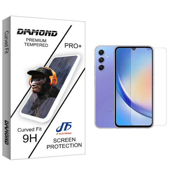محافظ صفحه نمایش جی اف مدل Diamond مناسب برای گوشی موبایل سامسونگ Galaxy A34