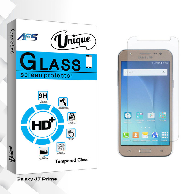 محافظ صفحه نمایش شیشه ای ای اف اس مدل Unique Glass مناسب برای گوشی موبایل سامسونگ Galaxy J7 Prime