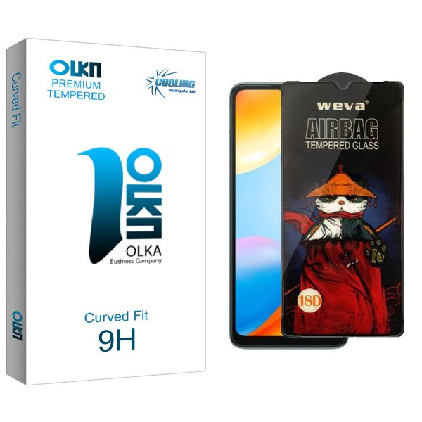 محافظ صفحه نمایش کولینگ مدل Olka Airbag مناسب برای گوشی موبایل شیائومی  Poco C40