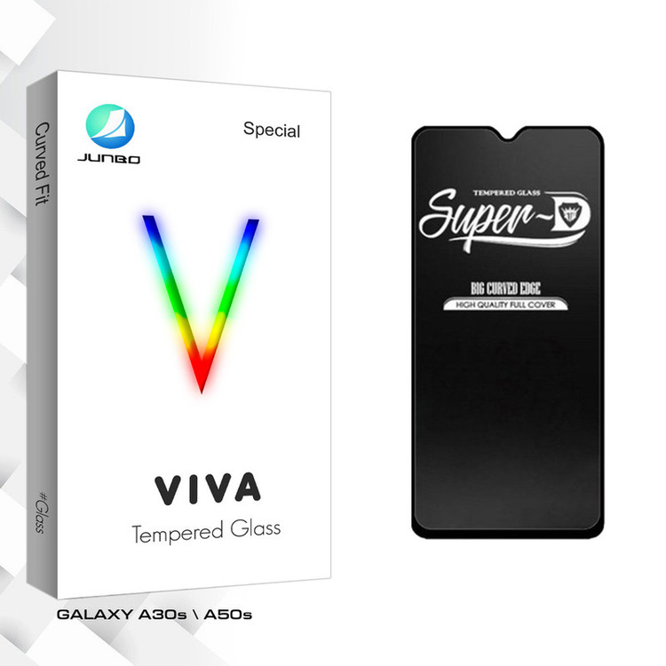 محافظ صفحه نمایش شیشه ای جانبو مدل Viva Glass Super-D مناسب برای گوشی موبایل سامسونگ GALAXY A30s \ A50s