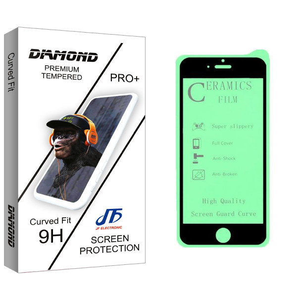 محافظ صفحه نمایش سرامیکی جی اف مدل Diamond glass مناسب برای گوشی موبایل اپل Iphone 6s/6