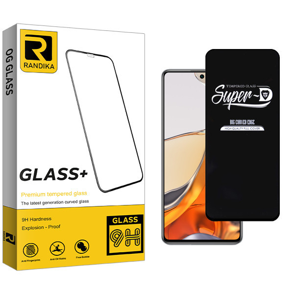 محافظ صفحه نمایش شیشه ای راندیکا مدل Randika Glass SuperD مناسب برای گوشی موبایل شیائومی 11T Pro 5G 2107113SG