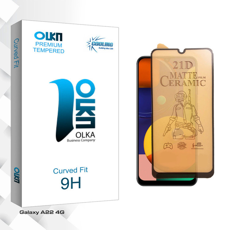 محافظ صفحه نمایش سرامیکی مات کولینگ مدل Olka Pro مناسب برای گوشی موبایل سامسونگ Galaxy A22 4G