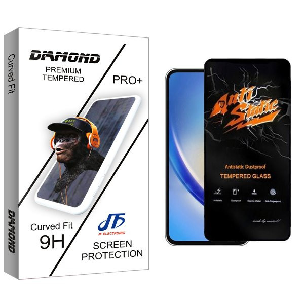 محافظ صفحه نمایش جی اف مدل Diamond Antistatic مناسب برای گوشی موبایل سامسونگ Galaxy A55