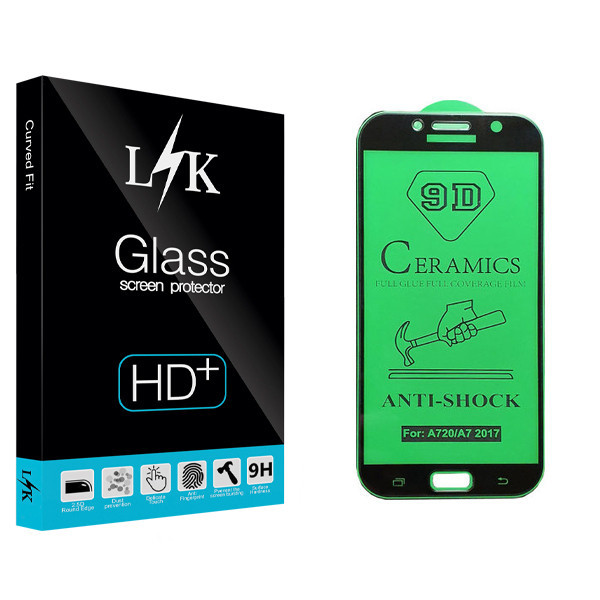 محافظ صفحه نمایش سرامیکی ال کی مدل +LITE مناسب برای گوشی موبایل سامسونگ Galaxy A7 2017/ A720