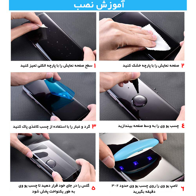 محافظ صفحه نمایش راندیکا مدل RK UV مناسب برای گوشی موبایل سامسونگ Galaxy S8 Plus