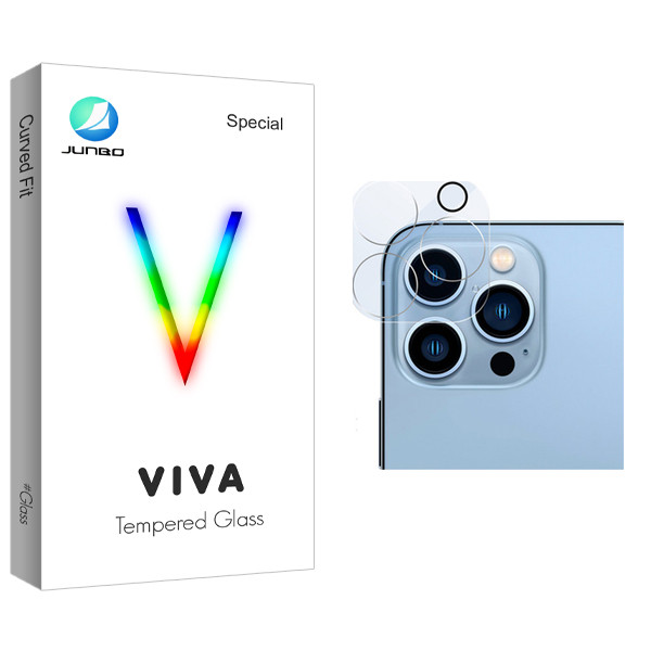 محافظ لنز دوربین جانبو مدل Viva Glass FLL مناسب برای گوشی موبایل اپل iPhone 13 Pro
