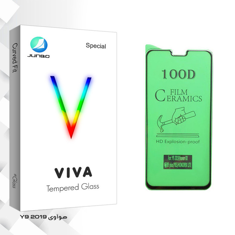 محافظ صفحه نمایش سرامیکی جانبو مدل Viva Glass مناسب برای گوشی موبایل هوآوی Y9 2019