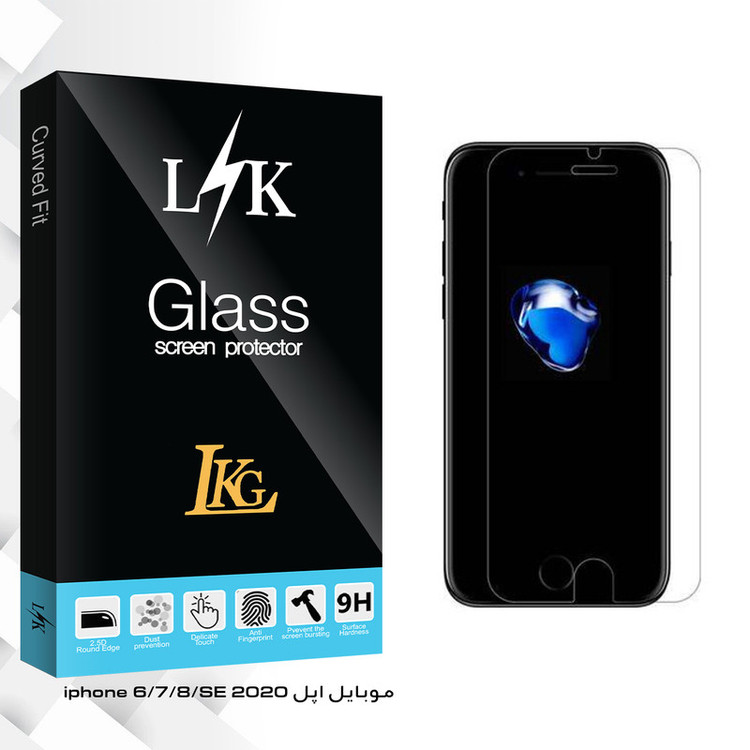 محافظ صفحه نمایش ال کا جی مدل LK Glass مناسب برای گوشی موبایل اپل iphone 6/7/8/SE 2020