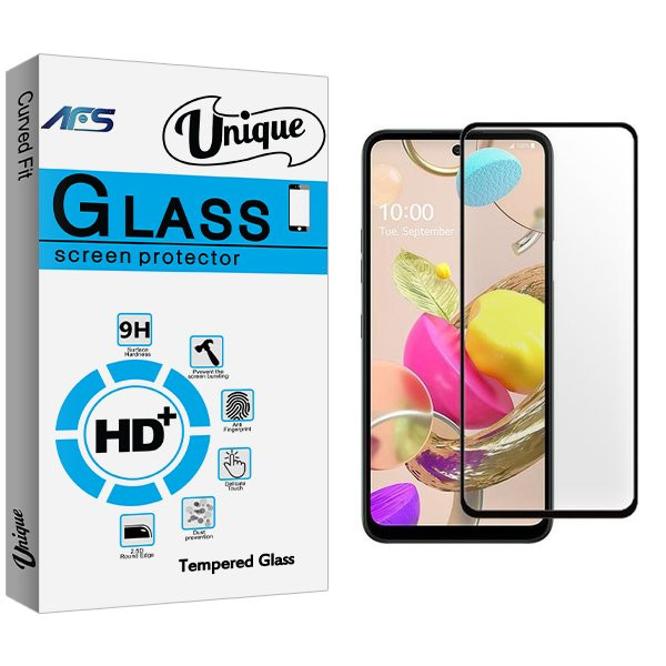 محافظ صفحه نمایش شیشه ای ای اف اس مدل Unique مناسب برای گوشی موبایل ال جی K42
